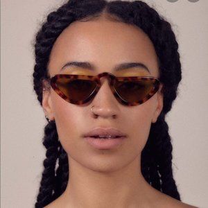 Man Repeller Unibrow Sunglasses - Tortoise